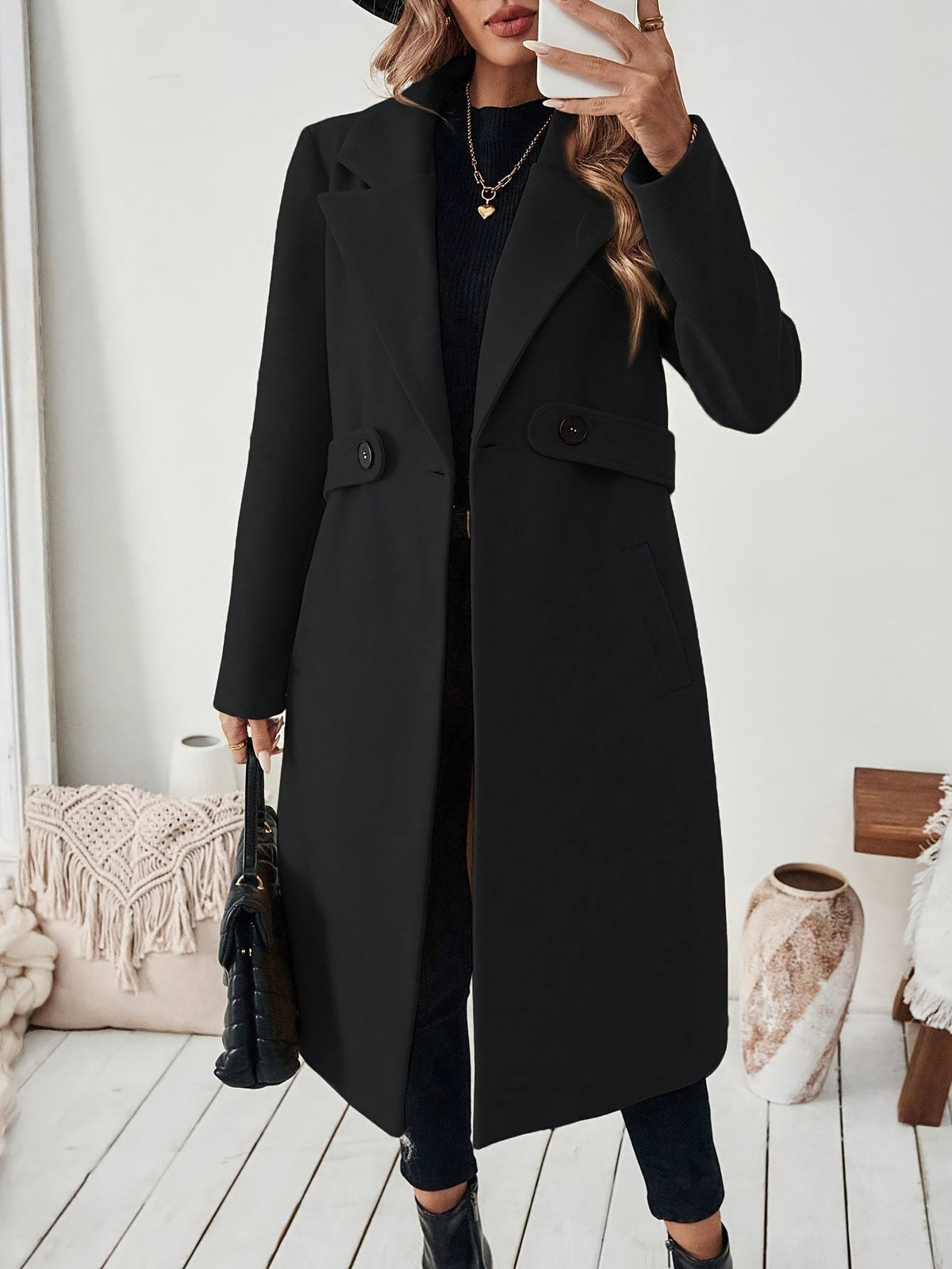 Maison Svala™ | Elegant lång kappa för höst och vinter
