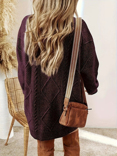 Maison Svala™ | Stickad Oversize Klänning