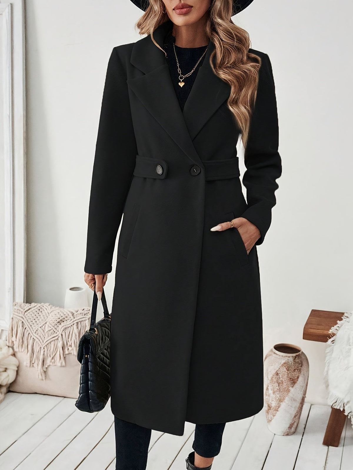 Maison Svala™ | Elegant lång kappa för höst och vinter