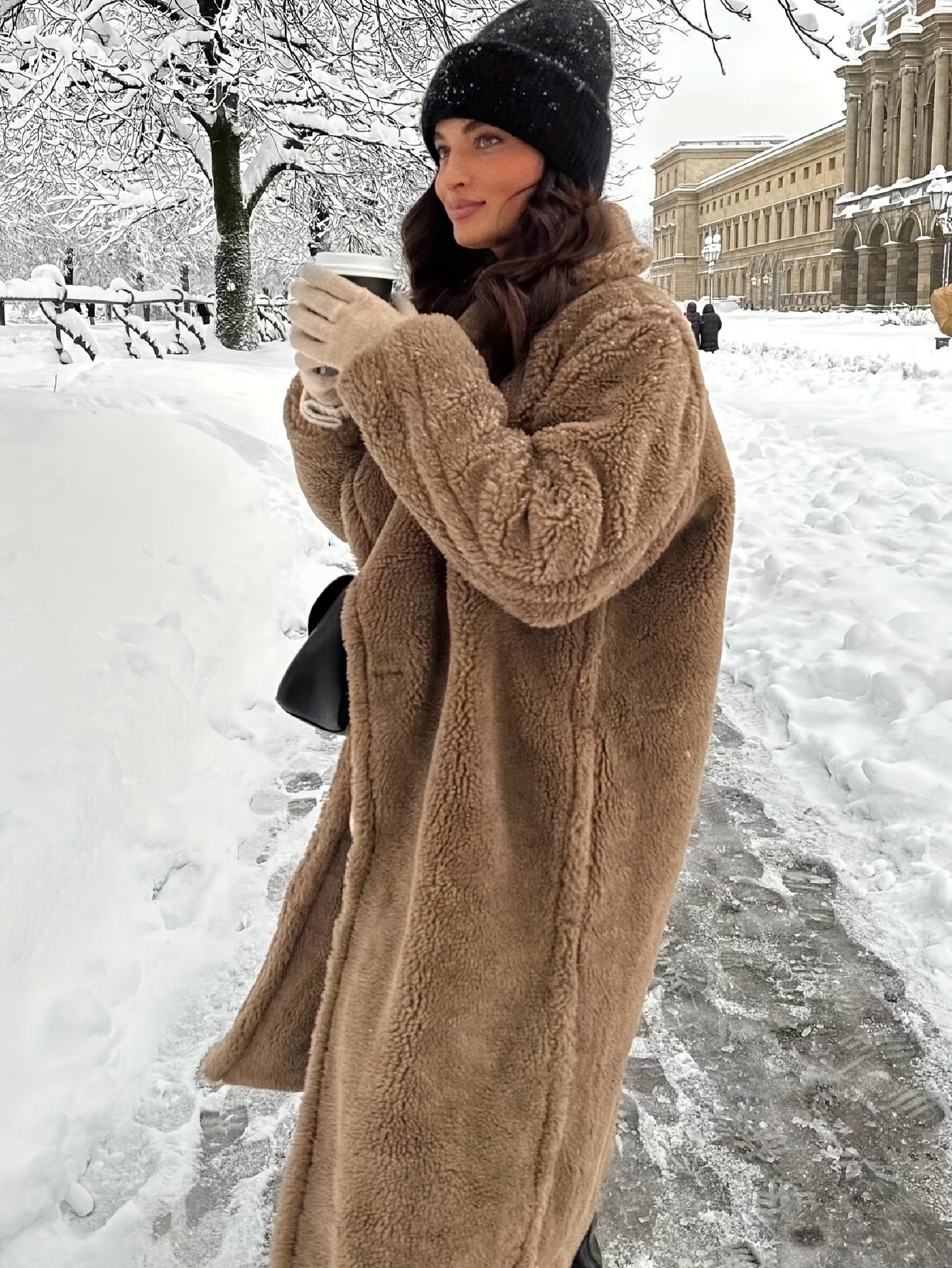 Oversize teddyjacka