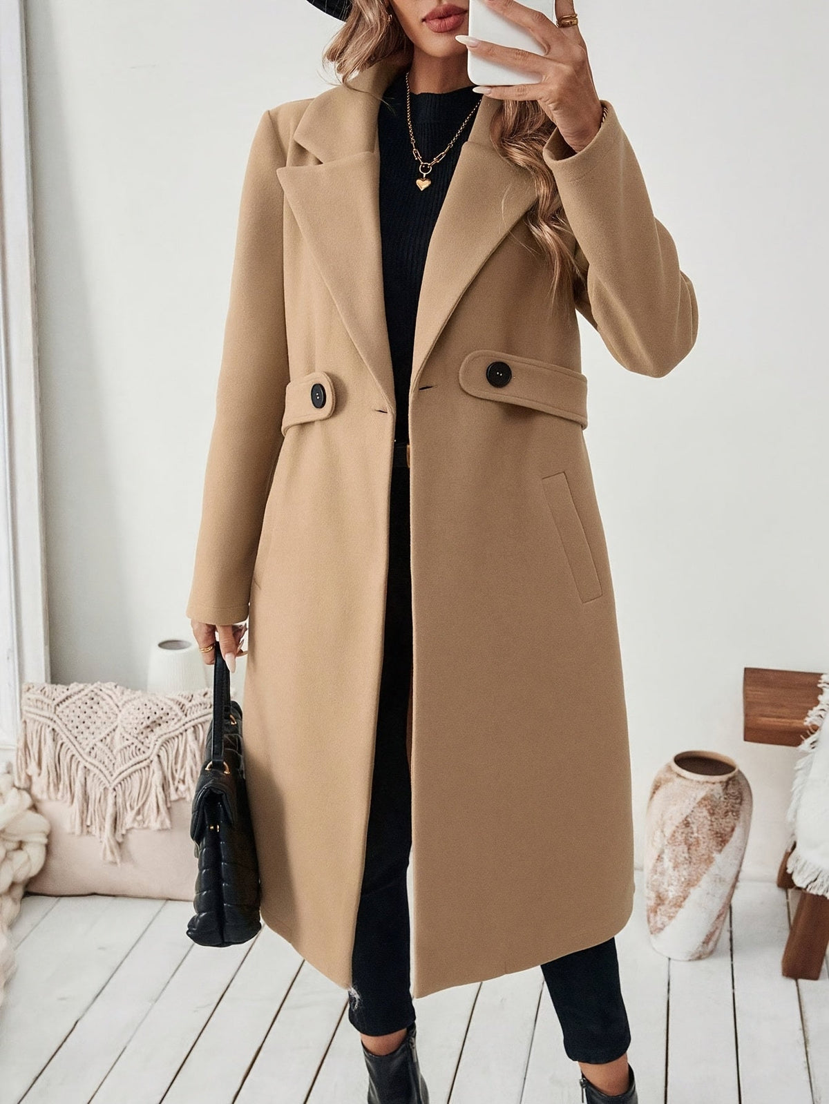 Maison Svala™ | Elegant lång kappa för höst och vinter