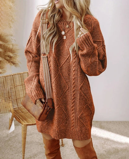 Maison Svala™ | Stickad Oversize Klänning