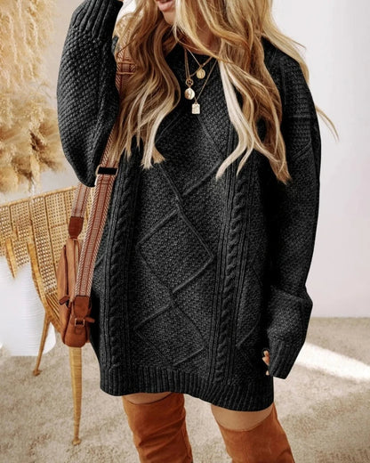 Maison Svala™ | Stickad Oversize Klänning