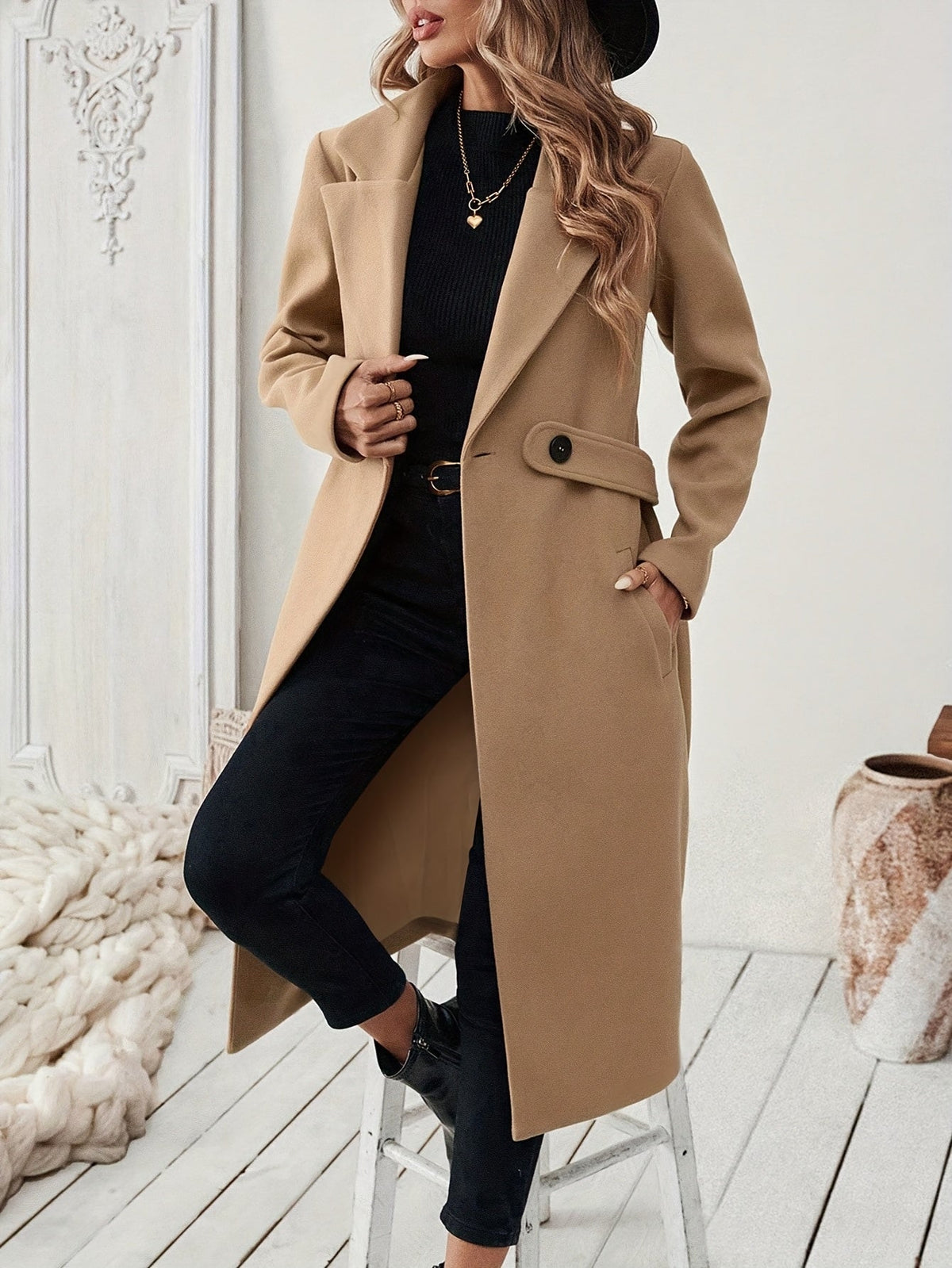 Maison Svala™ | Elegant lång kappa för höst och vinter