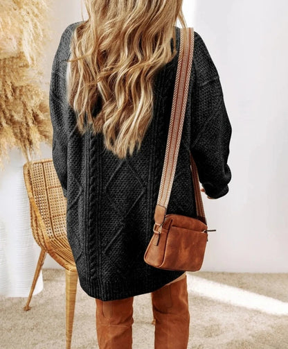 Maison Svala™ | Stickad Oversize Klänning