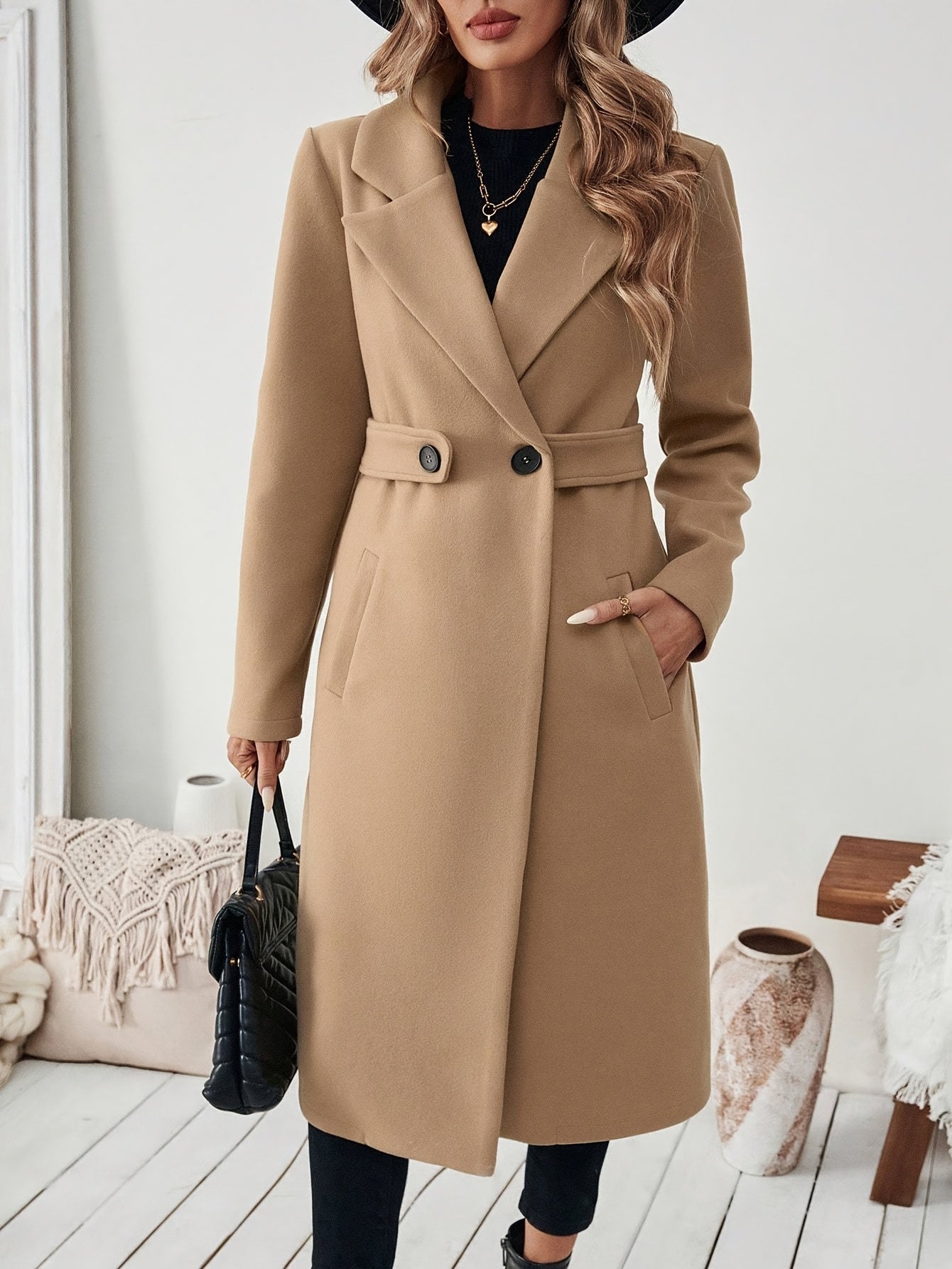 Maison Svala™ | Elegant lång kappa för höst och vinter