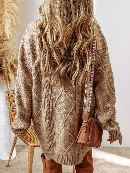 Maison Svala™ | Stickad Oversize Klänning